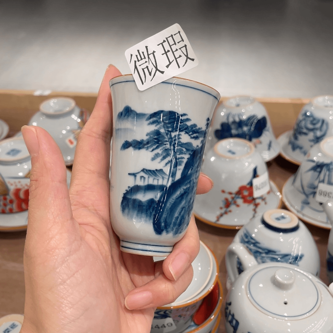 微瑕釉下彩纯手绘