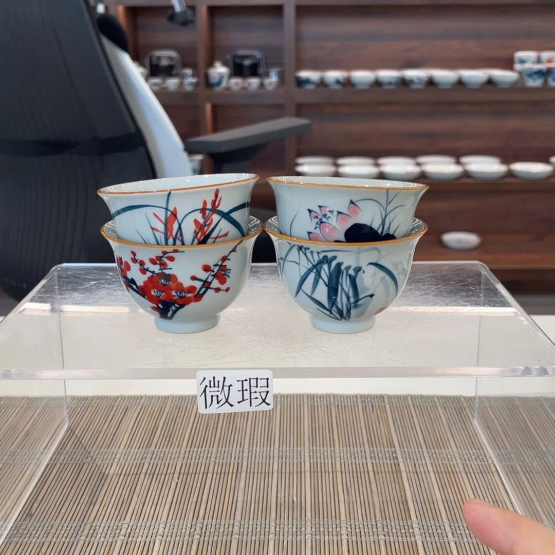 釉下老陶泥手工绘制