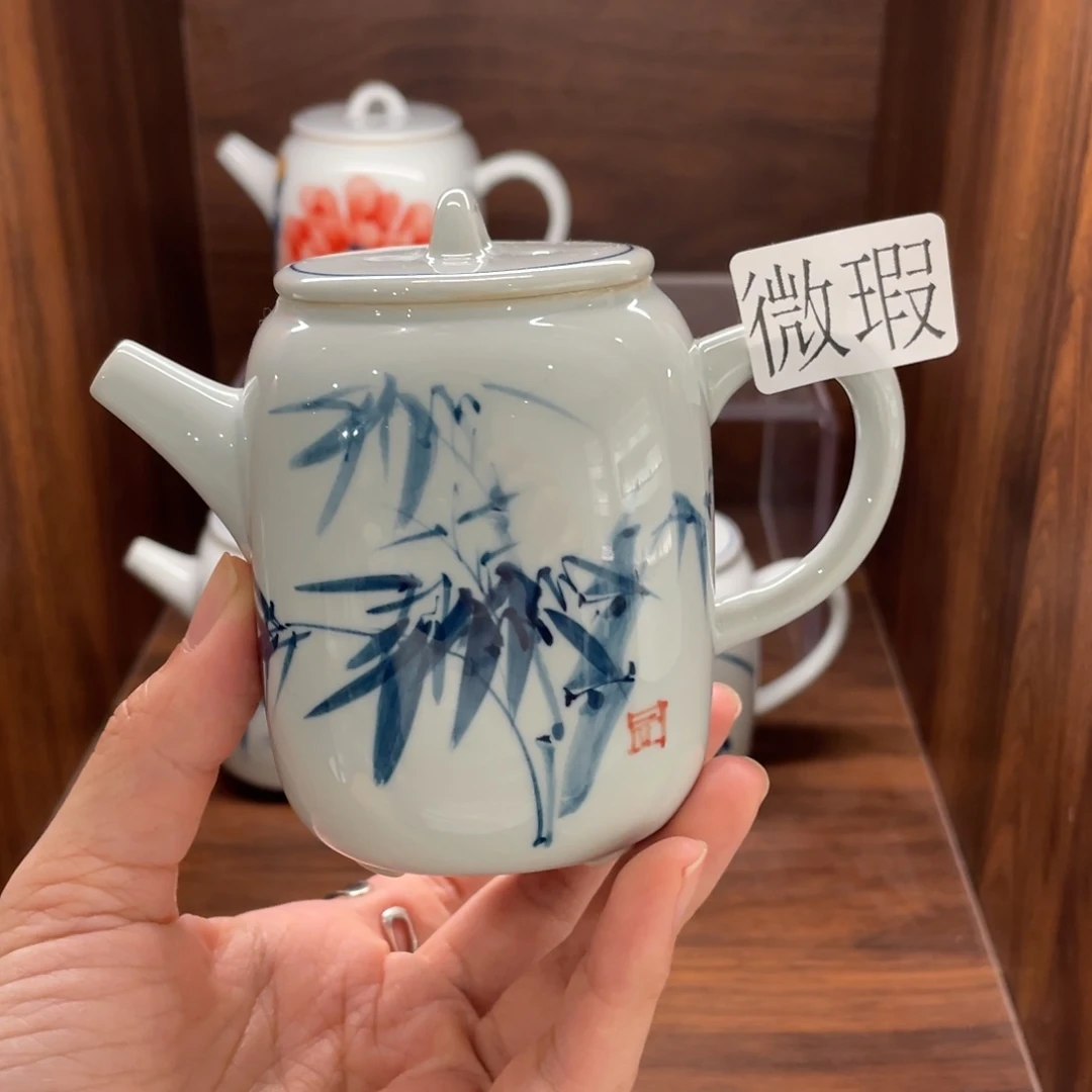 微瑕釉下彩纯手绘