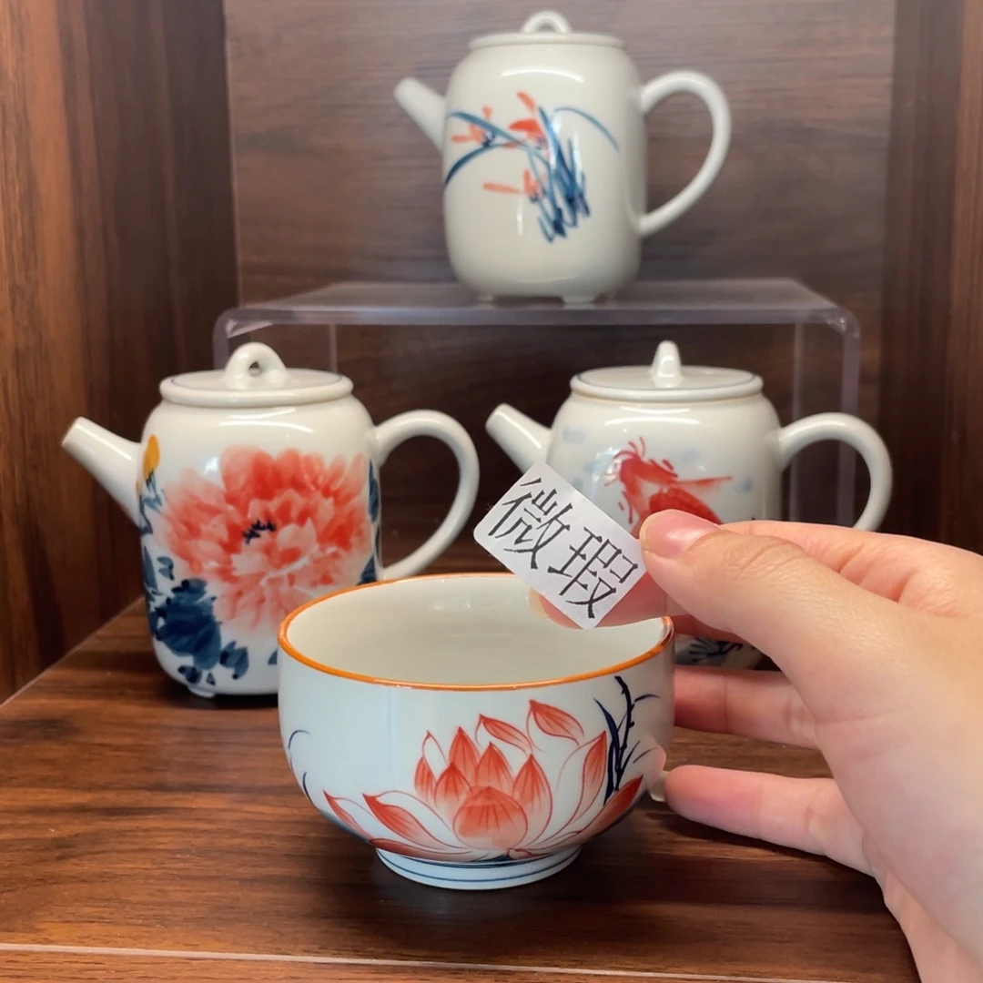 釉下老陶泥手工绘制