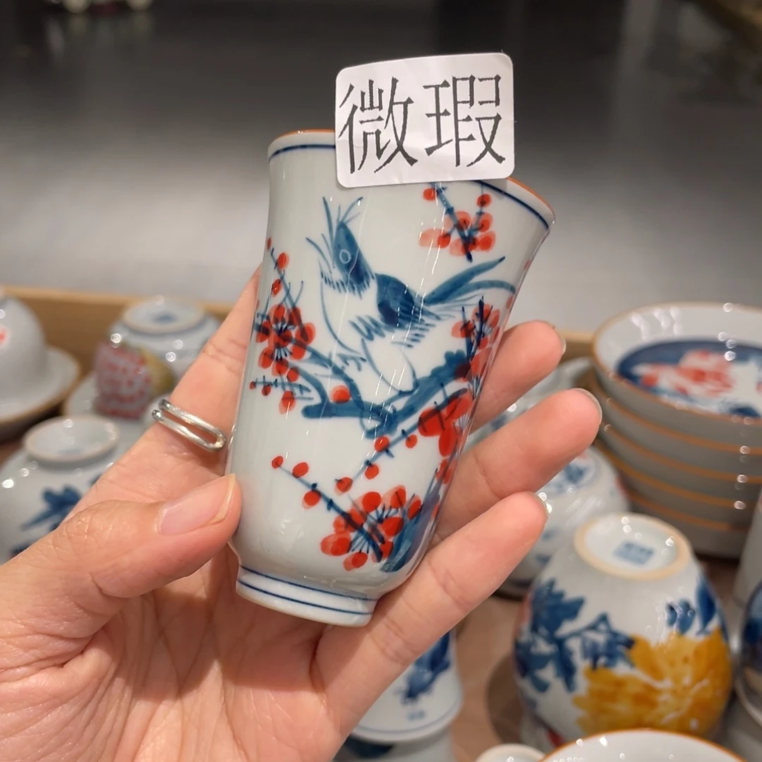 微瑕釉下彩纯手绘