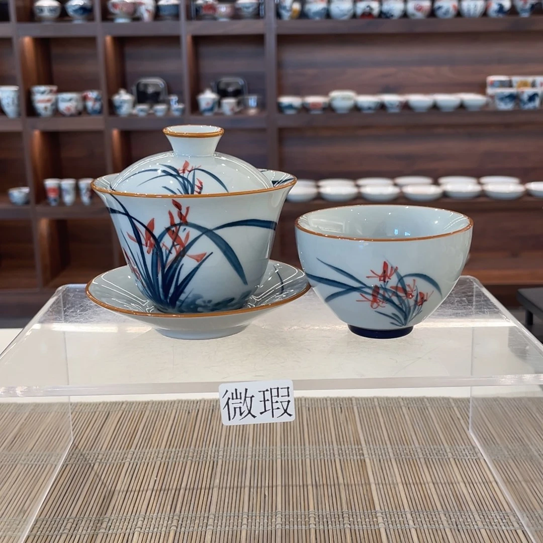 釉下老陶泥手工绘制
