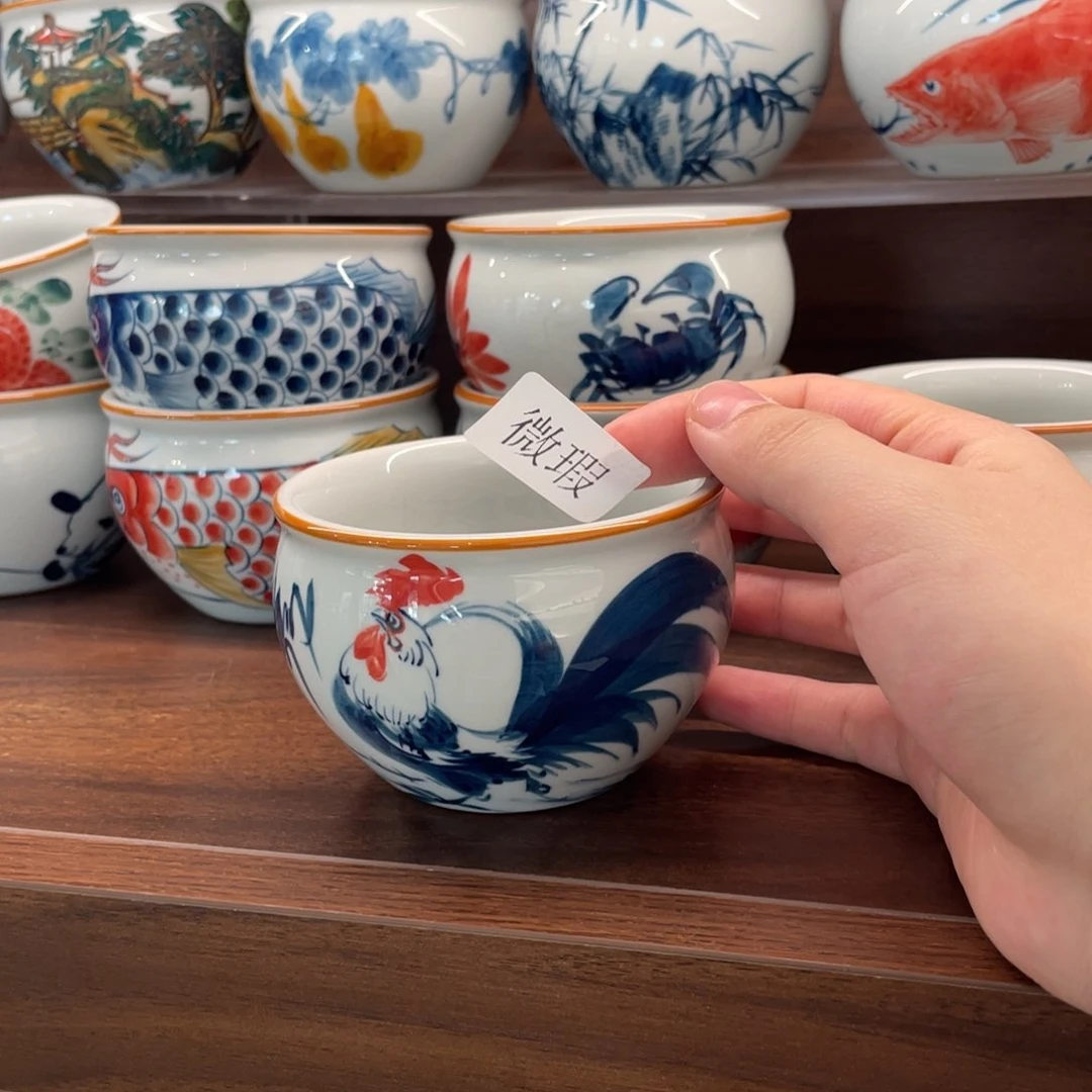 釉下老陶泥手工绘制