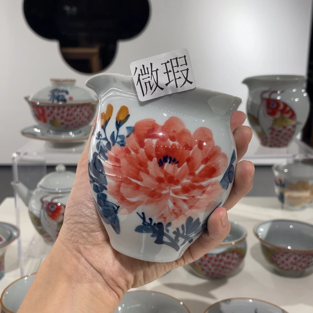 微瑕釉下彩纯手绘