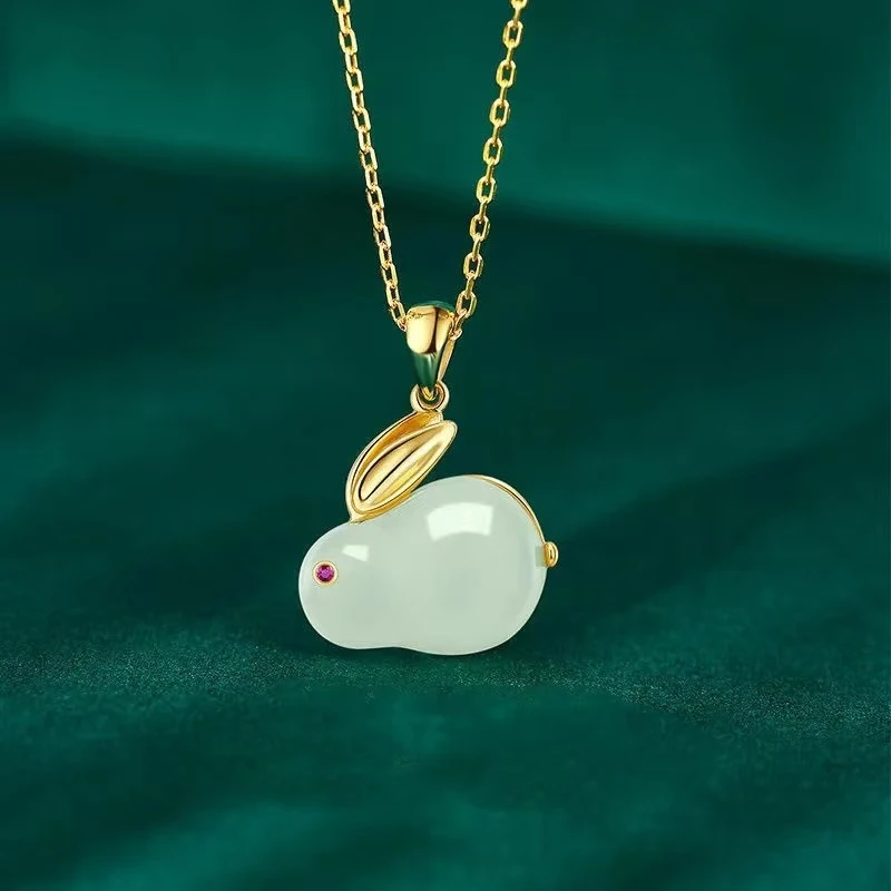 合金项链 吉祥玉兔项链时尚可爱