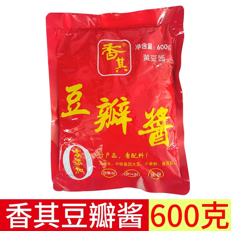 香其豆瓣酱600g香其酱东北特产黄豆酱 开袋即食 蘸菜酱