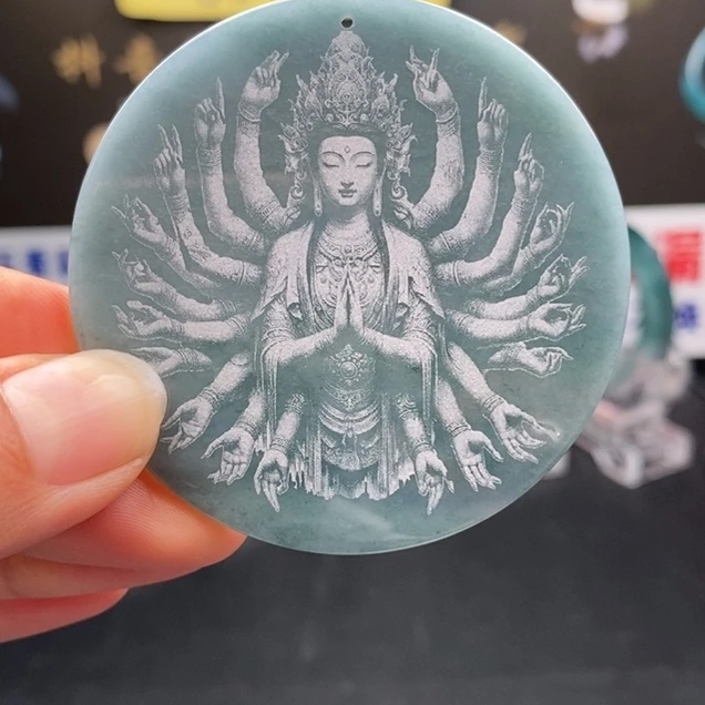 天然A货翡翠挂件（危料）