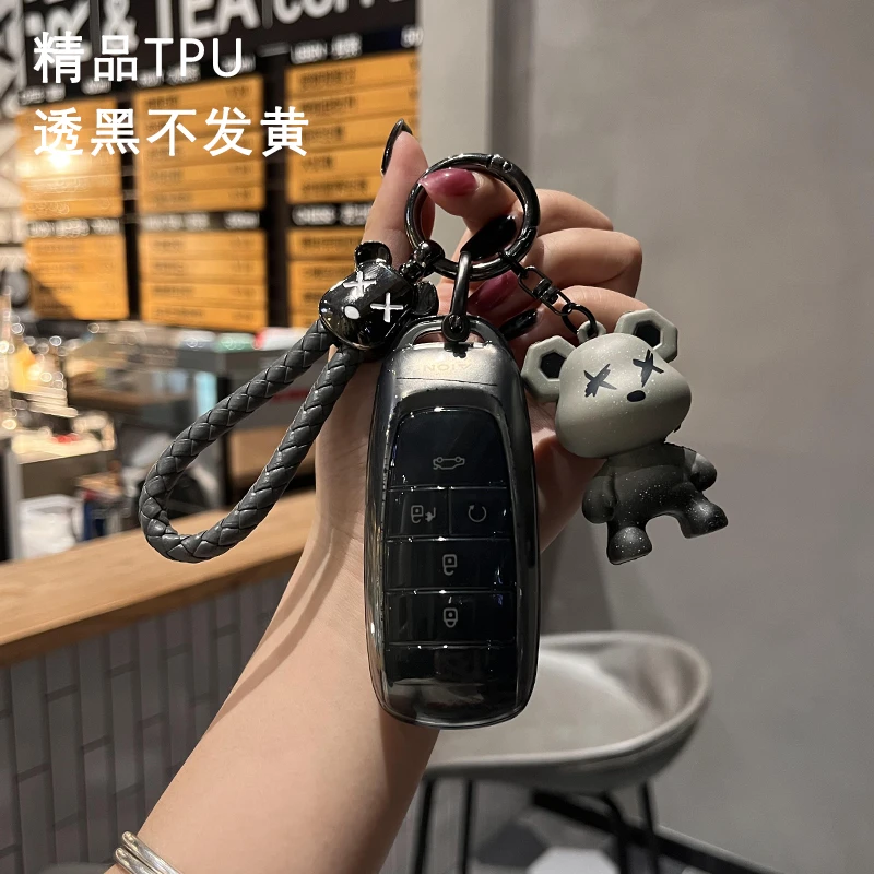 适用传祺gs4钥匙套gs8/m8广汽gs3/gs5/7扣m6pro壳ga6/8/4钥匙套扣