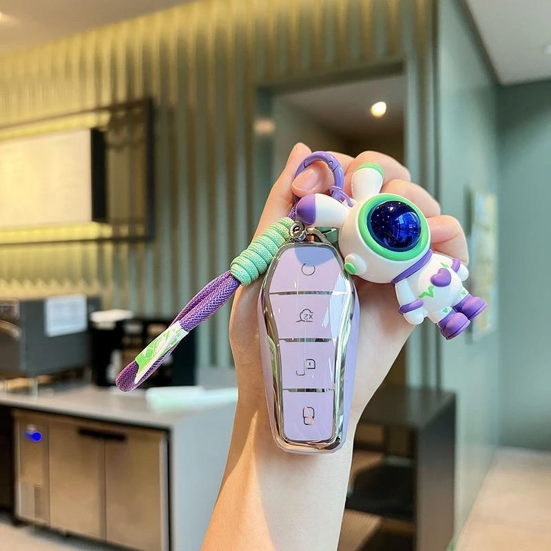 适用比亚迪海豚秦plusdmi车钥匙套宋pro唐汉元pro元plus包壳男女