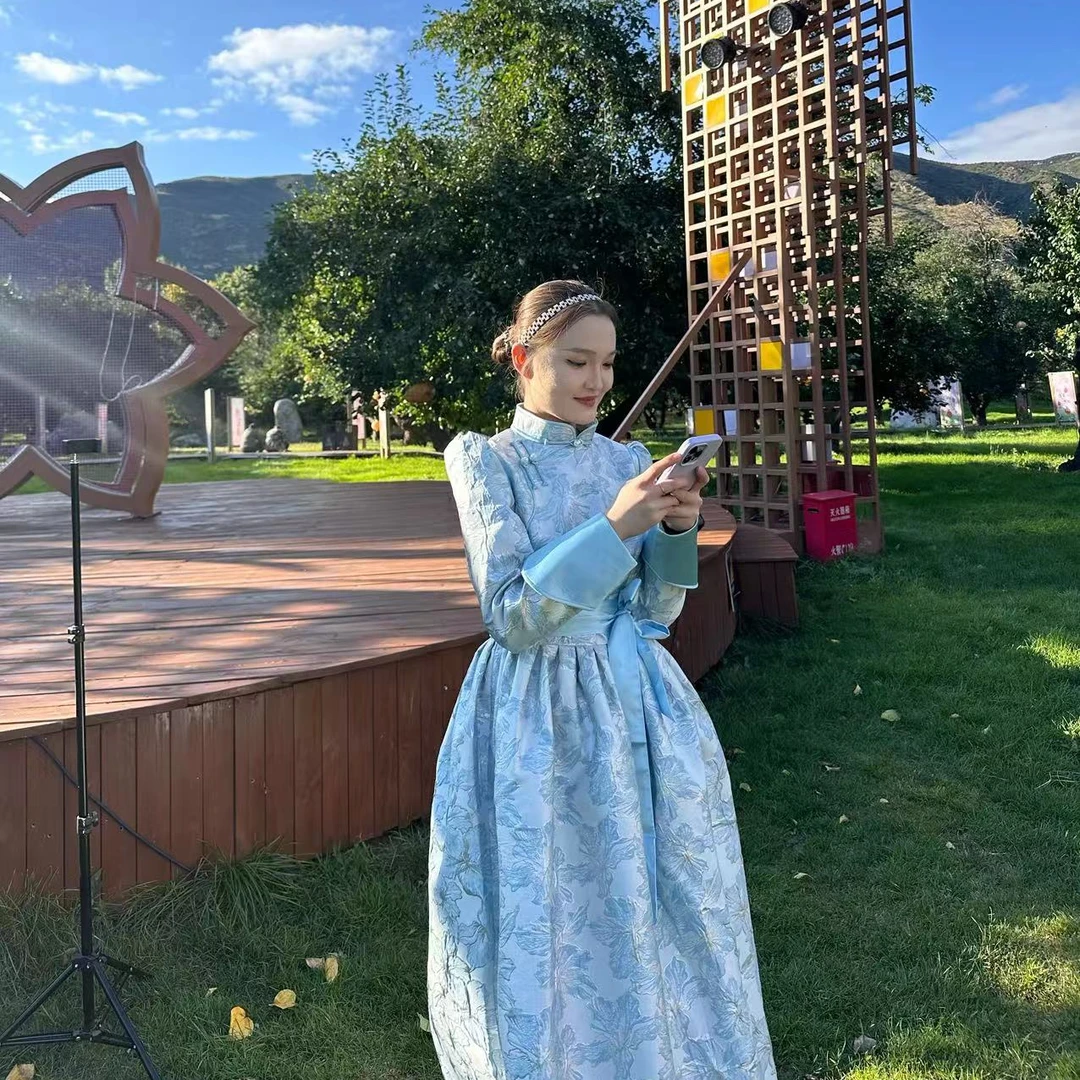 【萨仁服饰】蓬蓬仙女蒙古袍宴会毕业季高级感穿搭