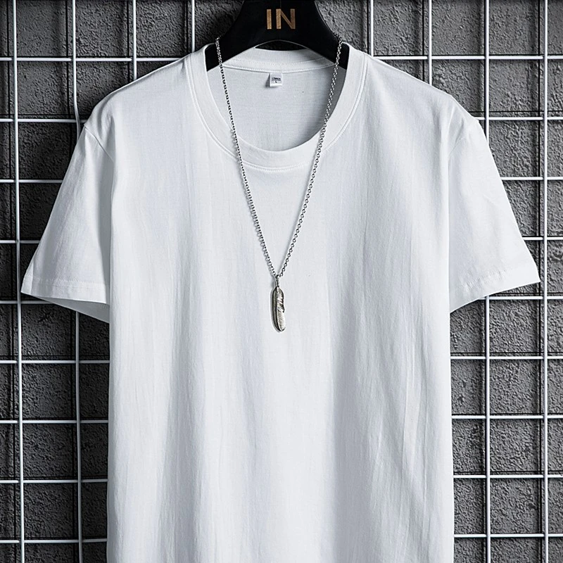 2023春季新款百搭净色棉T短袖