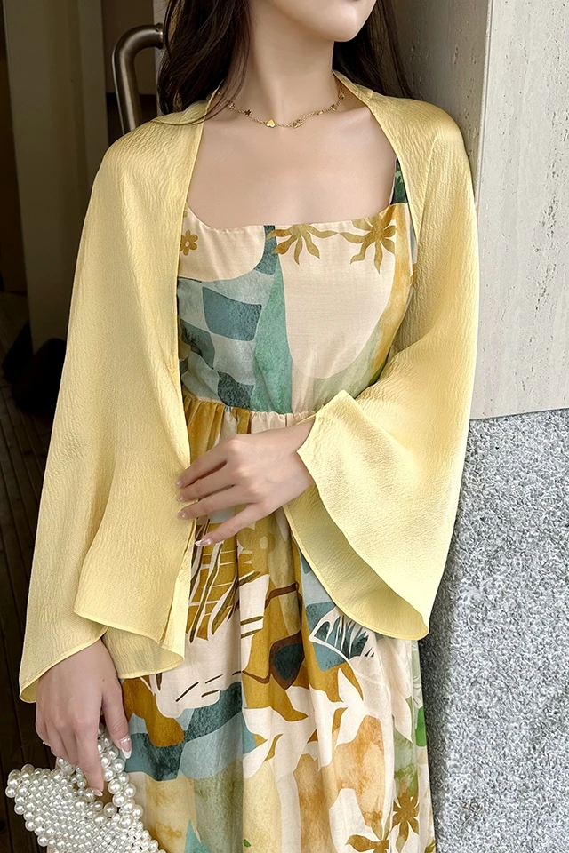 【南油工厂】（引流福利）两穿式泡泡绉真丝外披-GS82973