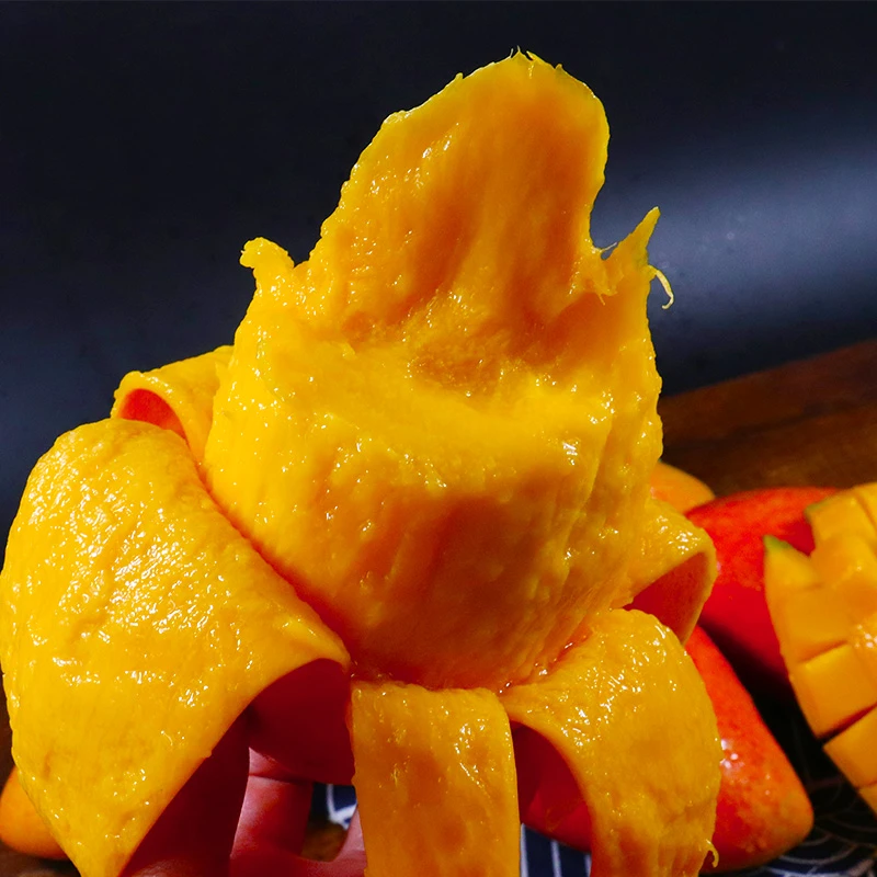 海南贵妃芒果5斤新鲜芒果树上熟甜心芒红金龙放软再食用水果