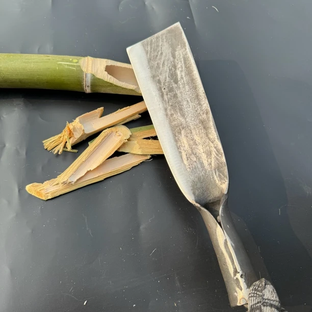 弹簧钢锻打砍柴刀劈柴刀户外开山柴刀篾刀平头砍柴刀