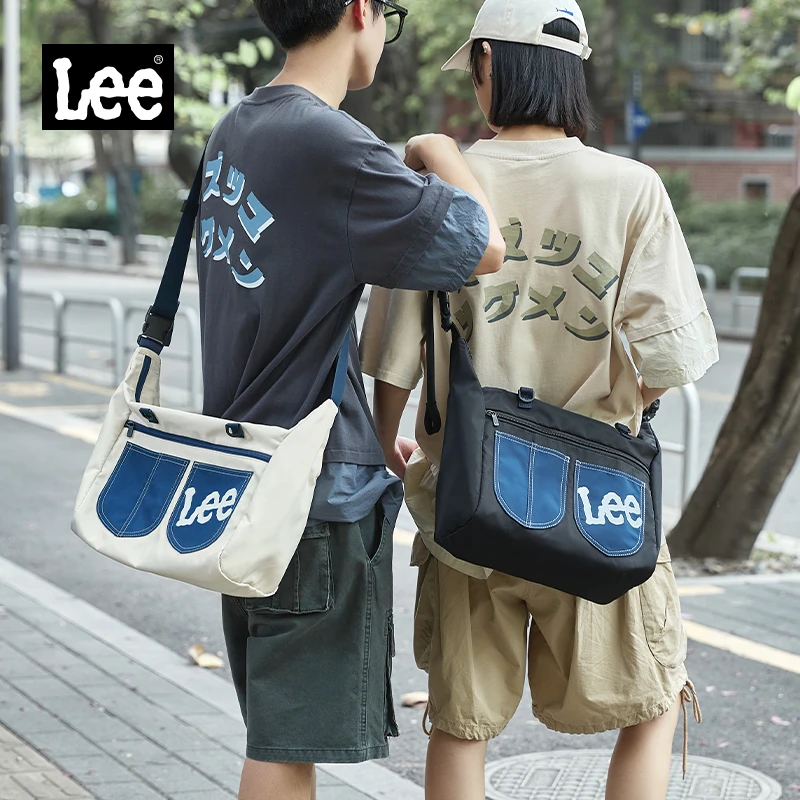 Lee时尚潮流单肩包女新款百搭初中学生背包轻便防泼水斜挎包男士