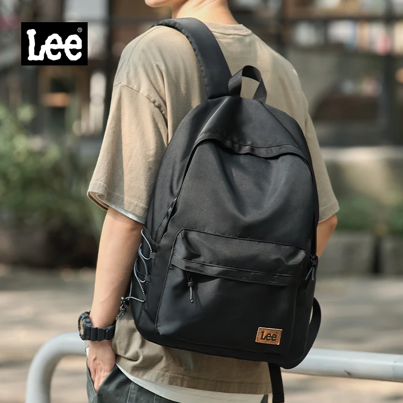 Lee潮流男包高中大学生书包 大容量休闲双肩包电脑包旅行包女背包