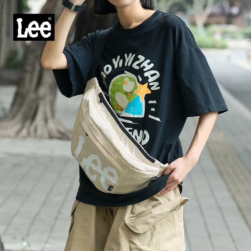 Lee2023新款男女休闲大容量斜跨包   LL