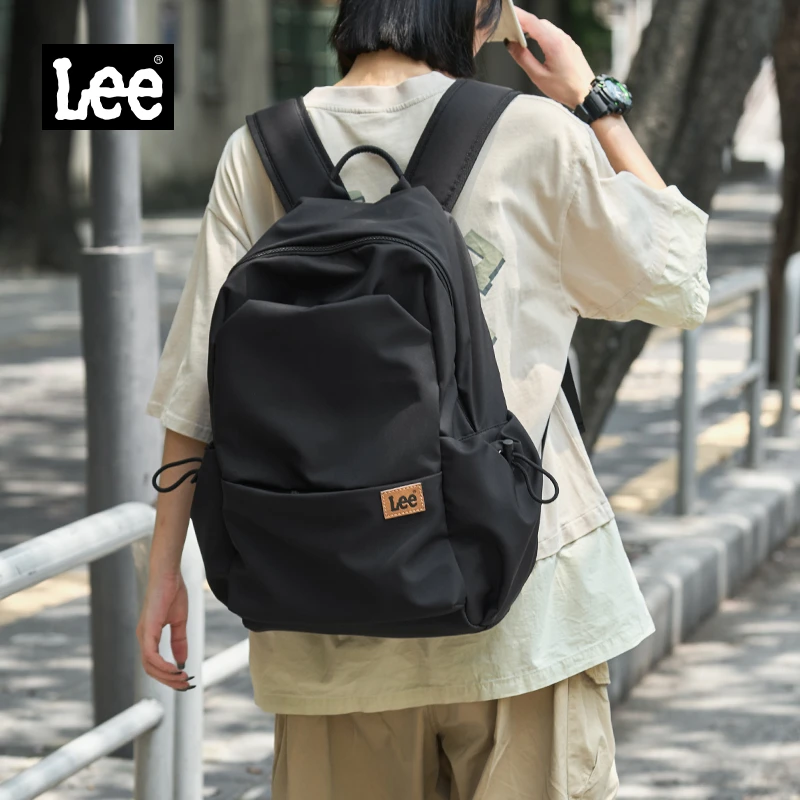Lee新款双肩背包大容量潮流初中大学生15寸电脑包 LL