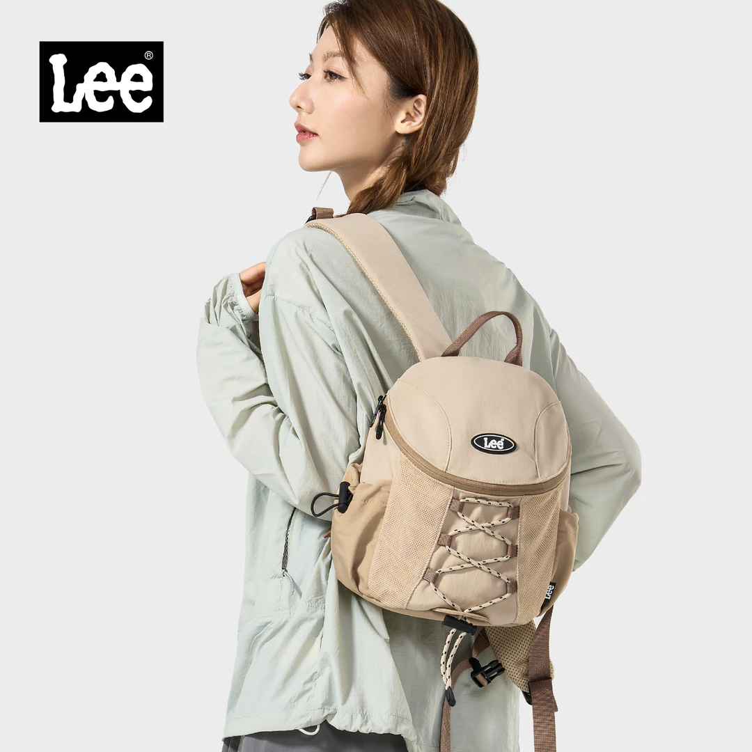 Lee新款小型双肩包女迷你书包户外徒步旅行小背包运动轻便登山包