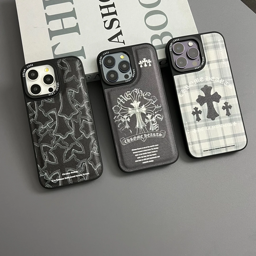 高级轻奢肤感皮纹手机壳适用iPhone16promax全包14苹果15情侣13壳