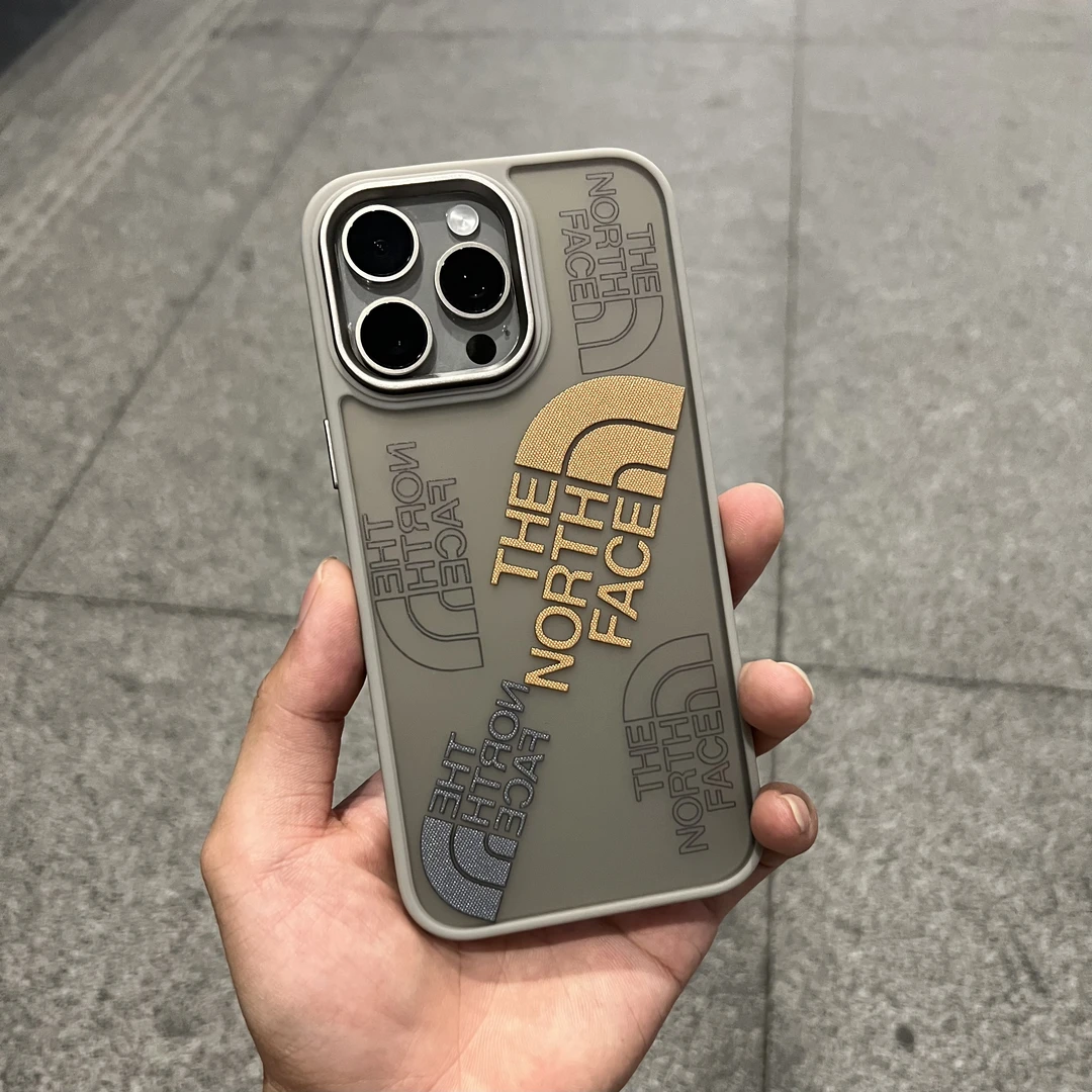个性全包潮牌北面适用iPhone15ProMax手机壳磨砂苹果14/13/12磨砂
