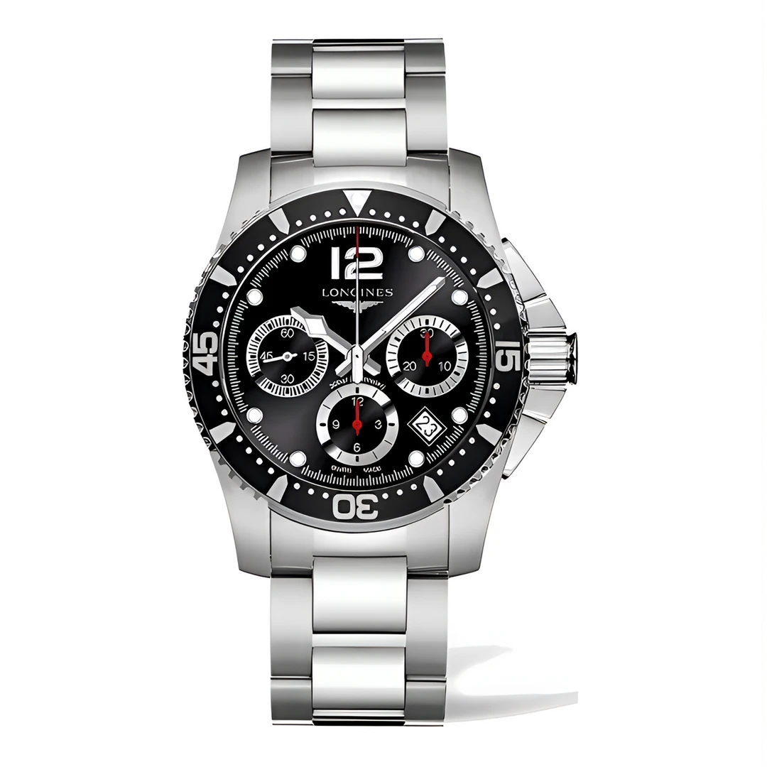 99新 Longines/浪琴 康卡斯三眼系列/自动机械/带计时针/单表/