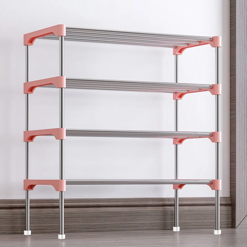 宿舍置物架落地家用多层经济型收纳架出租房大容量省空间组装鞋架