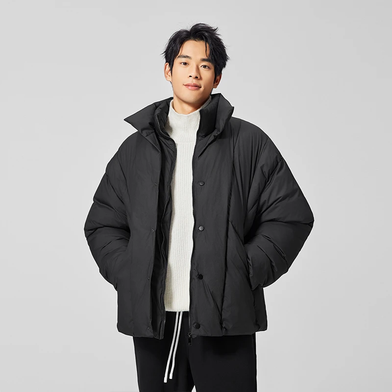 BODYDREAM BM新款立领棉服男款冬季保暖棉衣肌理感宽松短款厚外套