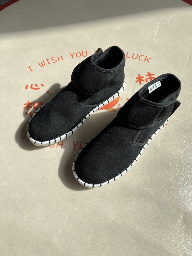 ZLY 新款高帮棉鞋男女冬季加绒加厚防滑防寒情侣棉鞋休闲透气黑色