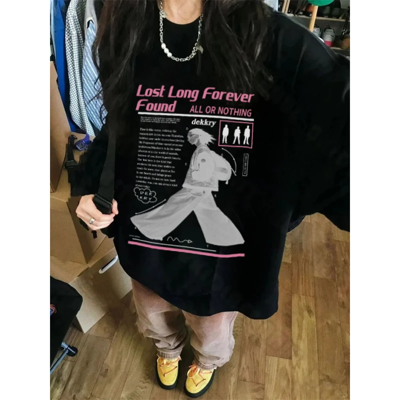 labzaa美式潮牌人物字母印花长袖t恤男女秋冬季潮牌休闲纯棉上衣