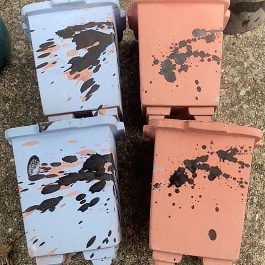 红陶20CM（含）-50CM（不含）四个方盆口12高度14