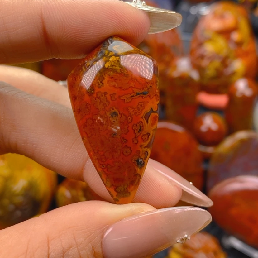 【闪购商品】玛瑙/玉髓颈饰未镶嵌曾**方战国红玛瑙