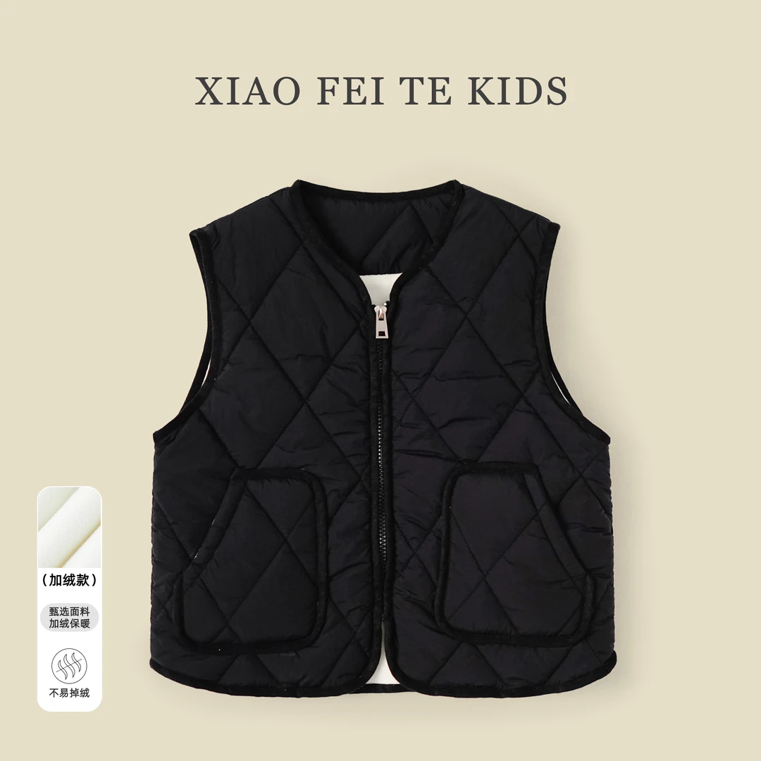 小菲特冬季新款女童装上衣时尚百搭儿童休闲马甲BGYD43663