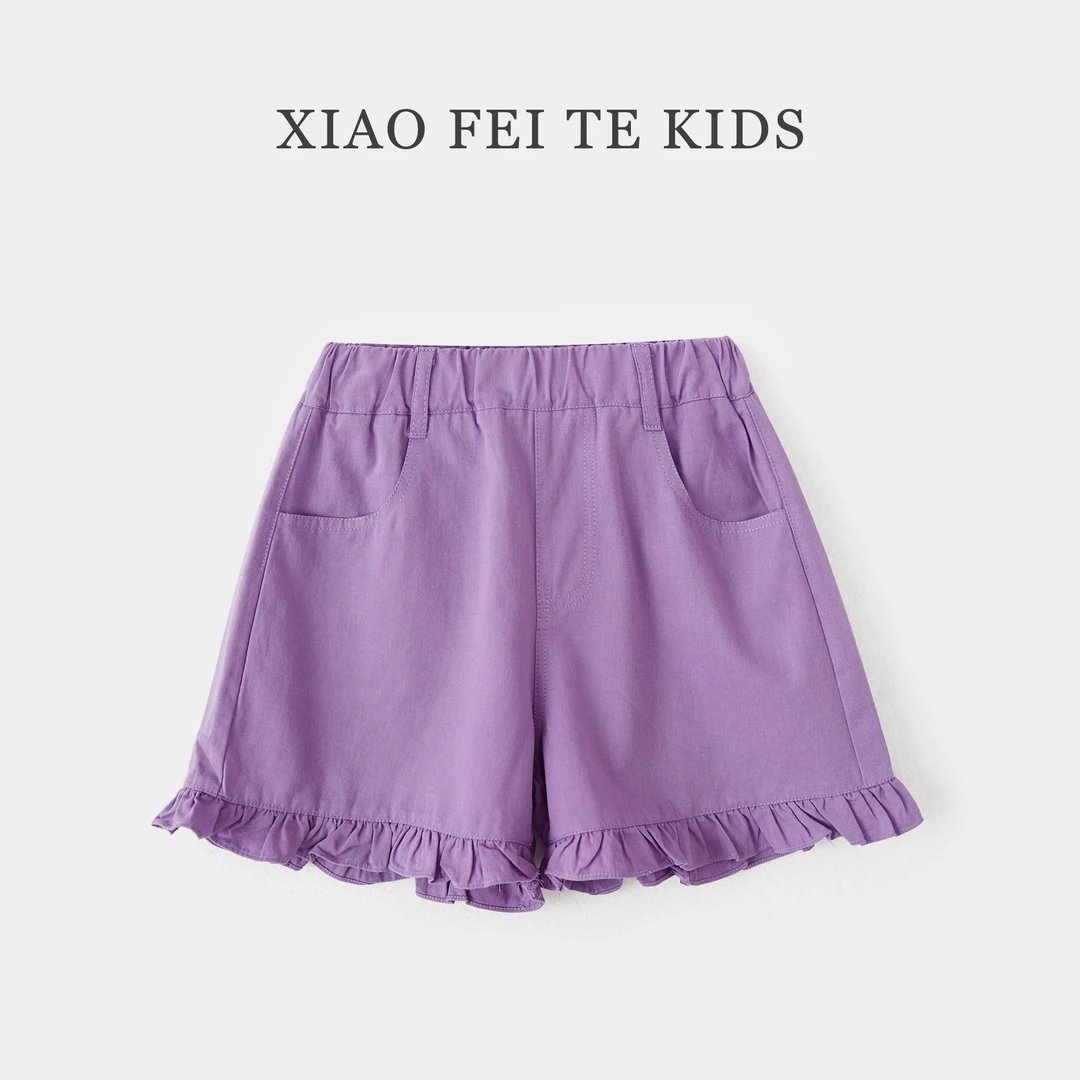 【瑞】小菲特夏季新款女童装女宝中大童儿童休闲短裤JMKX41222