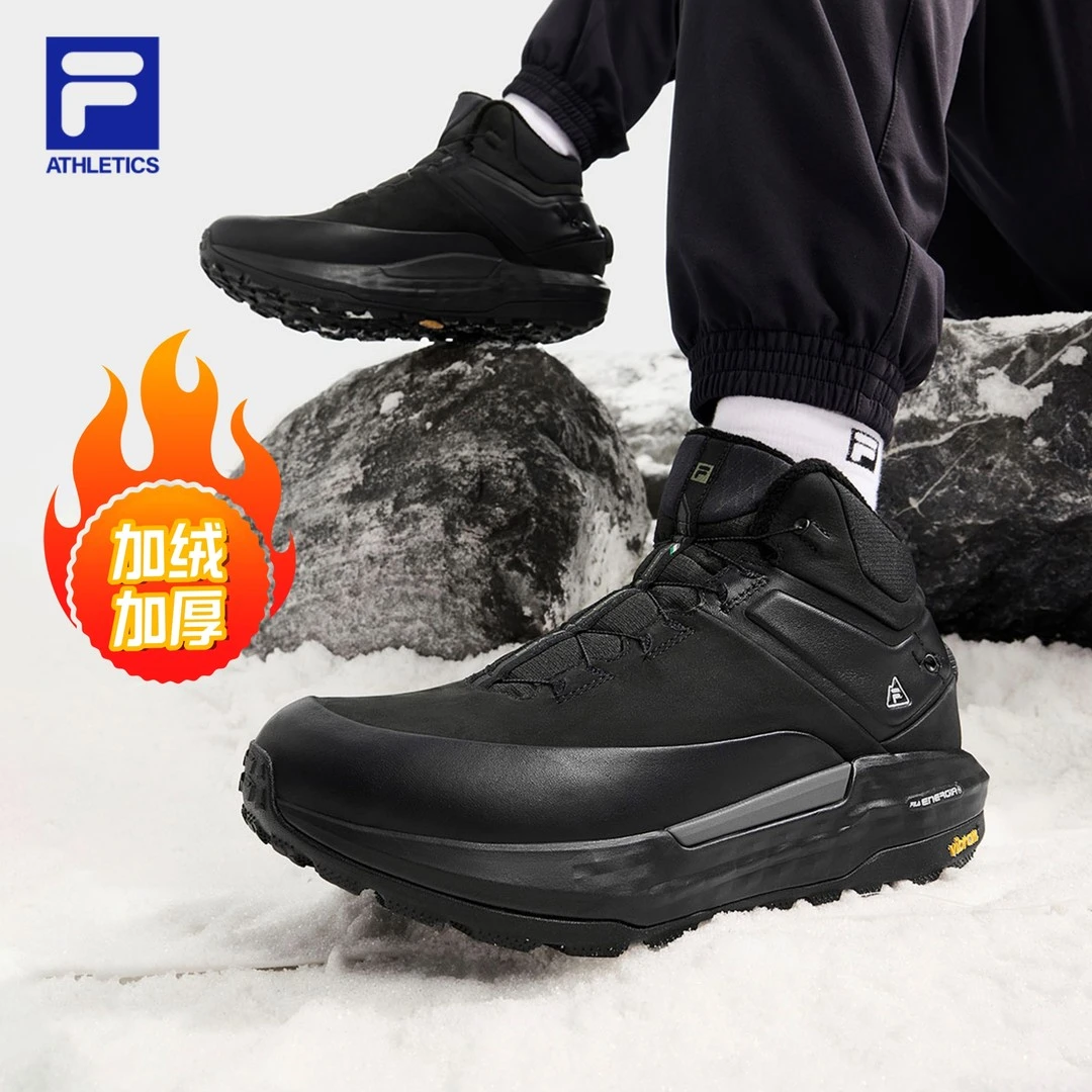 Fila/斐乐【加绒高帮探险家2】男女款冬户外防滑路跑鞋A12M441110F