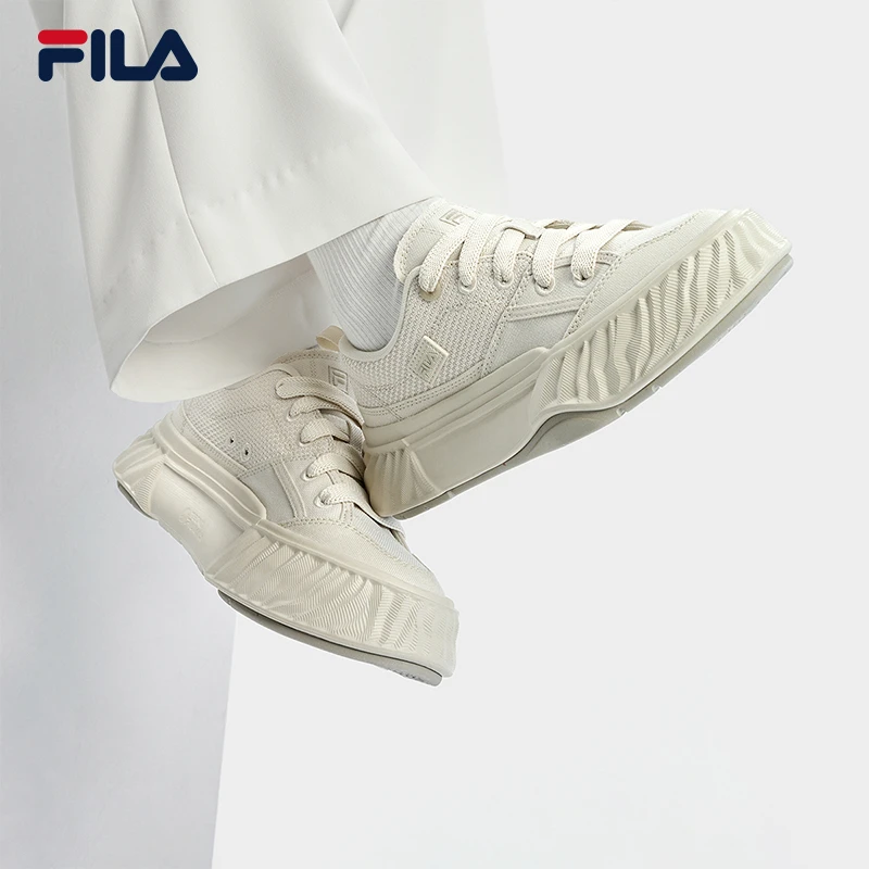 FILA/斐乐女鞋情侣帆布鞋【川行鞋】夏季休闲运动鞋板鞋F12W332301F