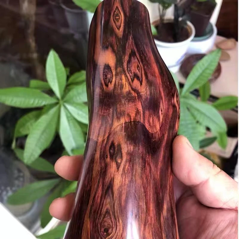 海南黄花梨原料紫油梨鬼脸鬼眼 笔筒摆件工艺品装饰