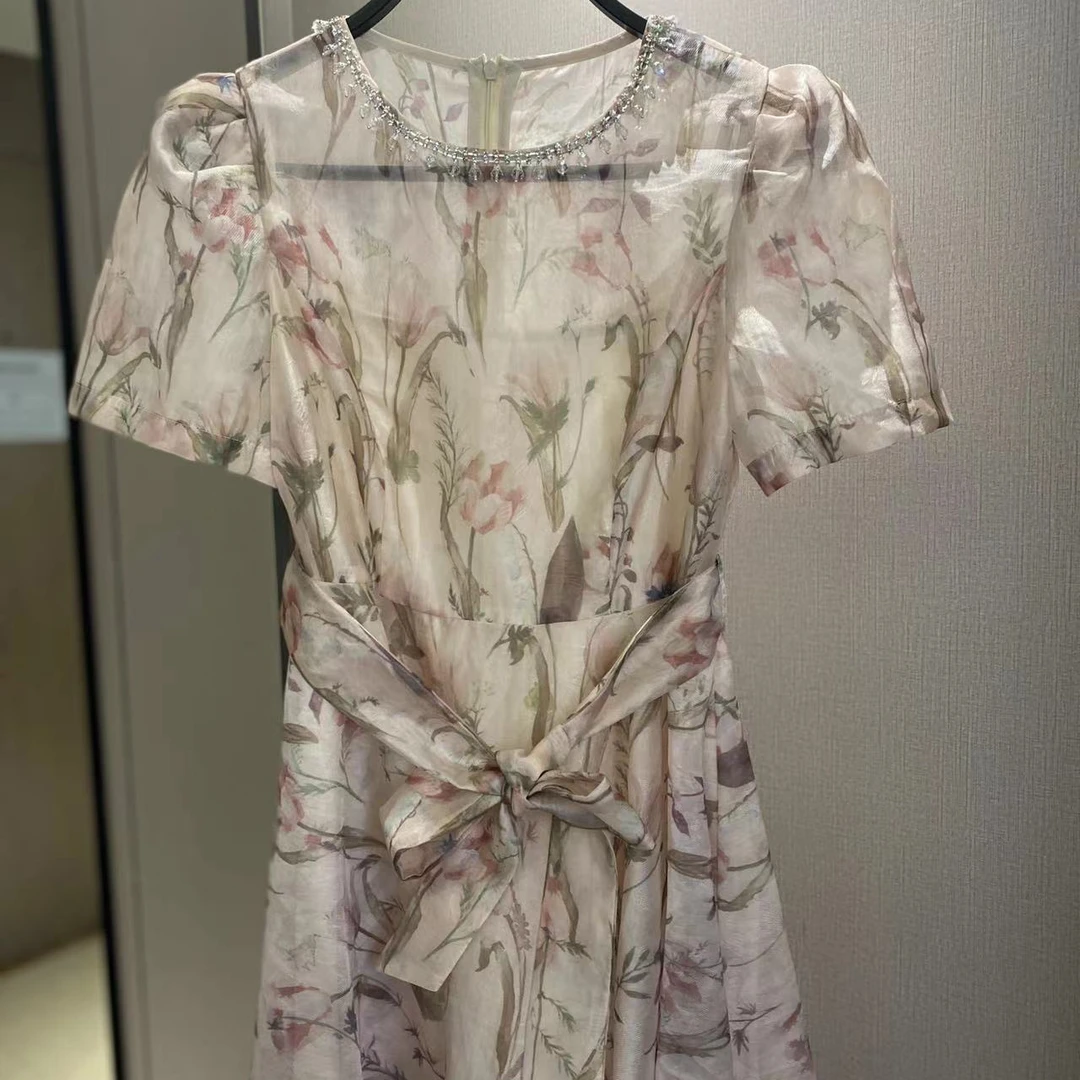 【小慧慧家】夏日午后 茶歇法式温柔碎花女装连衣裙女款连衣裙