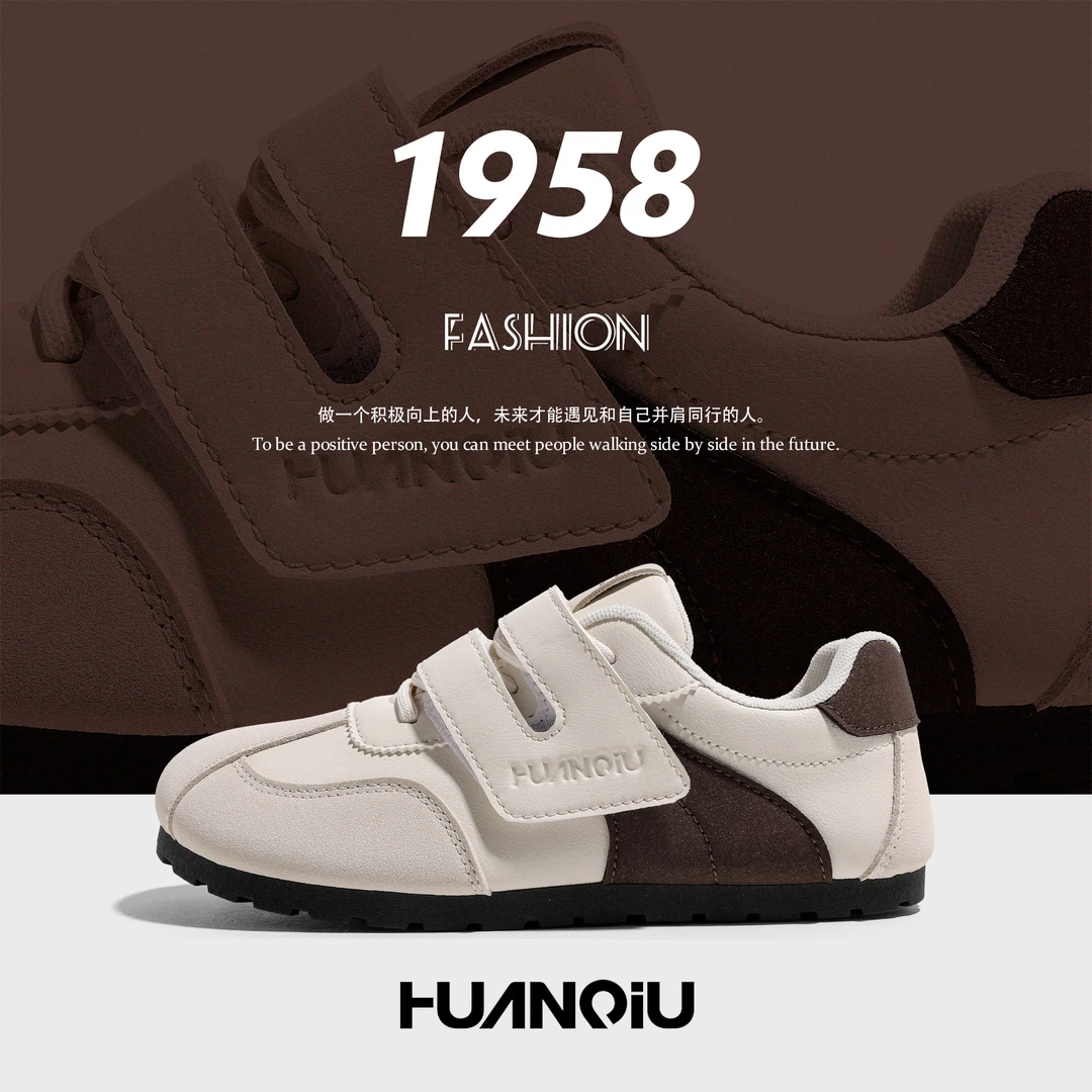 环球德训鞋女款2025夏季爆款高颜值休闲女鞋小众百搭魔术贴低帮鞋