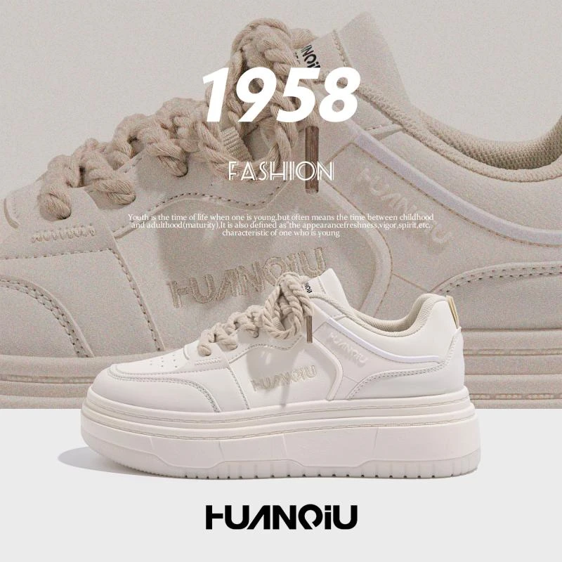 环球2023秋季小众新款小白鞋女鞋流行鞋子百搭透气休闲运动鞋子女