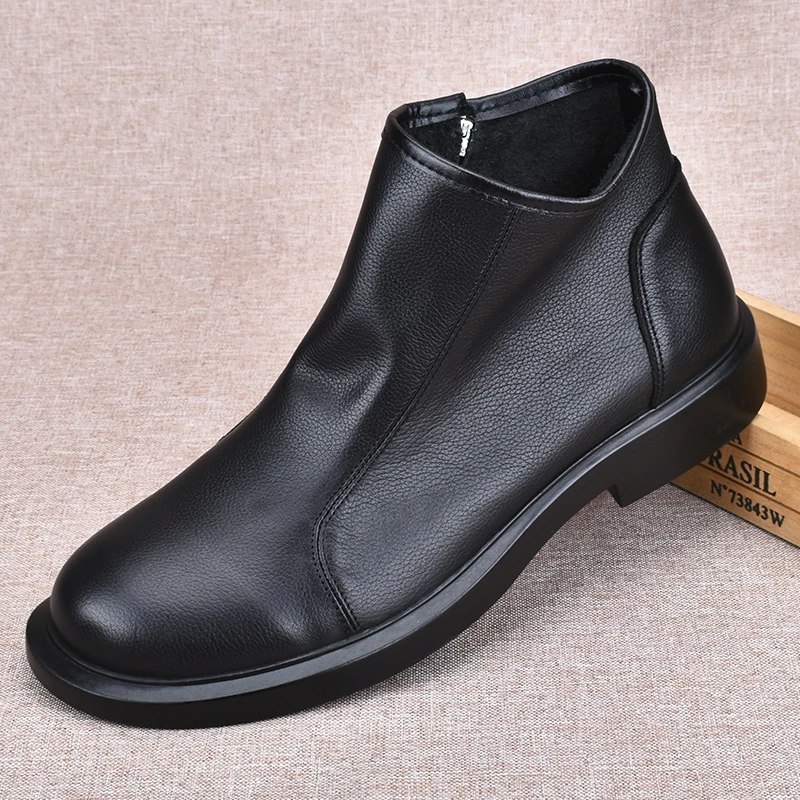 2025新款男士头层牛皮切尔西靴子软底软面四季款靴子全真皮靴子