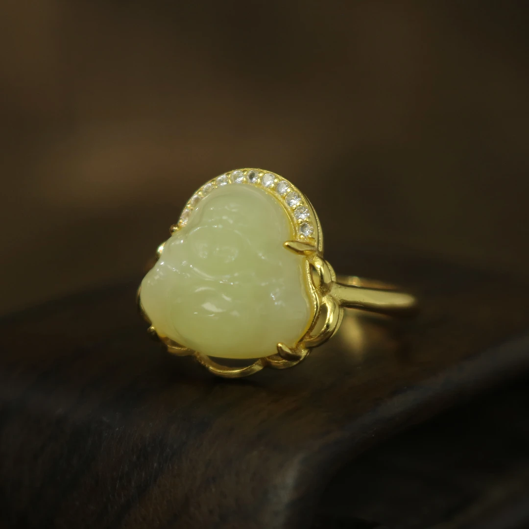 凰一品 黄口佛公戒指S925