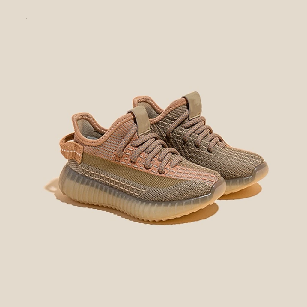 儿童鞋男童运动鞋春秋季女童透气跑鞋子中大童一脚蹬椰子鞋春夏