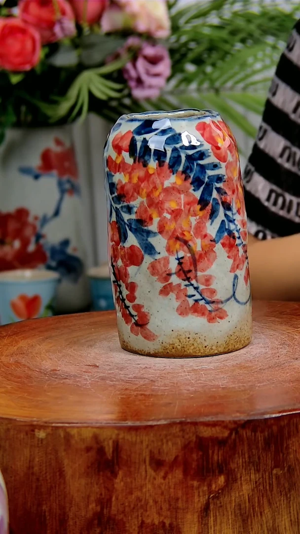 【闪购商品】罐手捏直筒瓶【红藤】