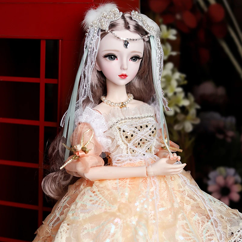 60厘米洋娃娃公主套装女孩儿童仿真玩具生日礼物漂亮礼盒经典时尚