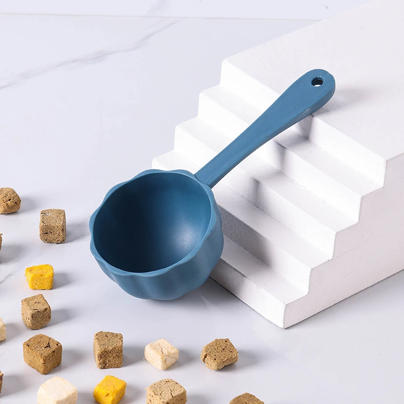 宠物粮勺花式圆底猫咪狗粮勺四颜色可选食物勺子宠物用品