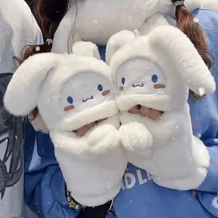 长耳朵玉桂狗保暖手套