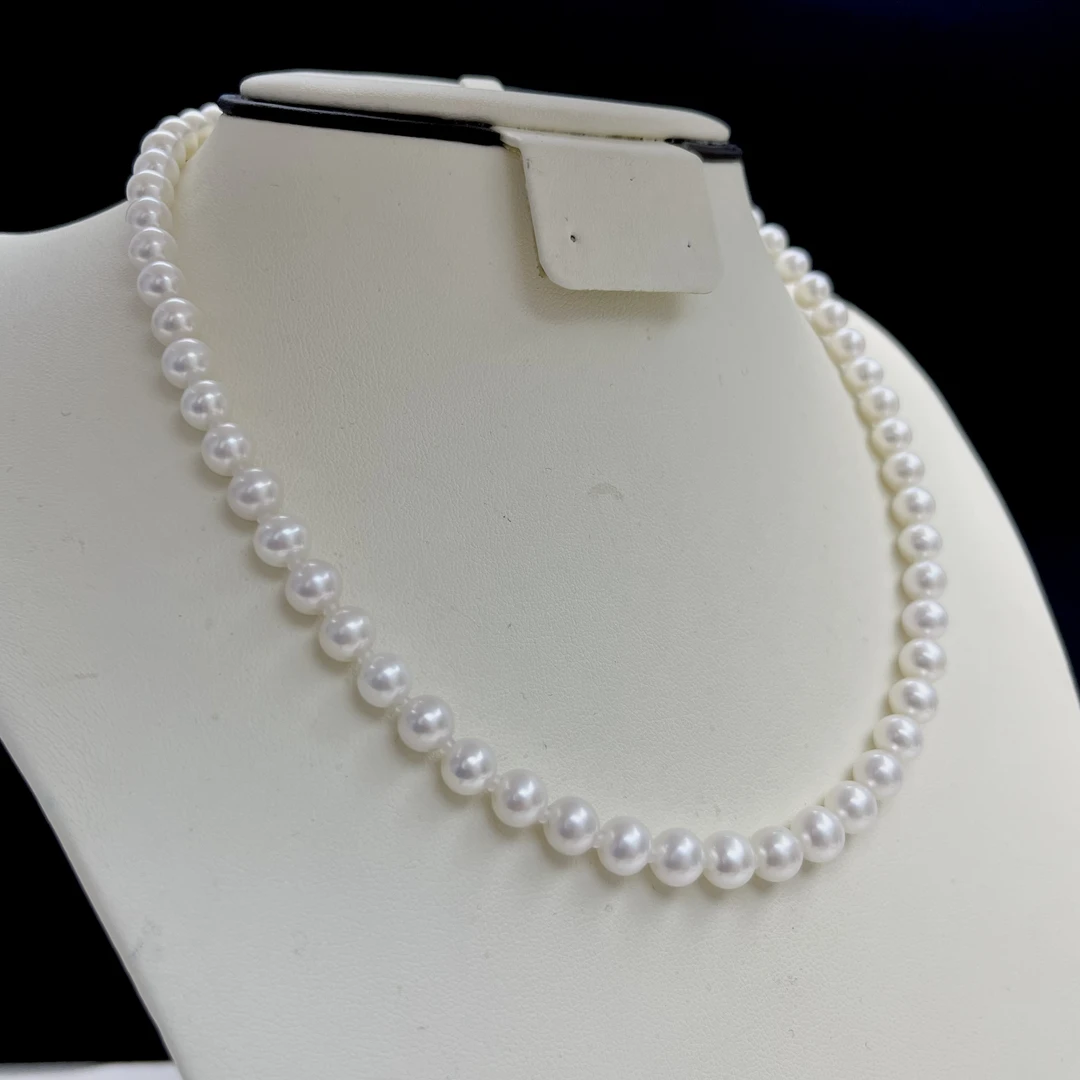 【源头厂家直发】极光淡水满珠项链（五星吉尔德）/ 18K金磁吸扣