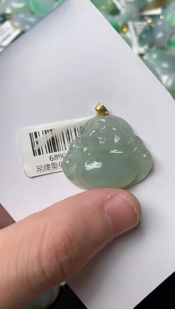【闪购商品】翡翠颈饰18K金镶嵌3........