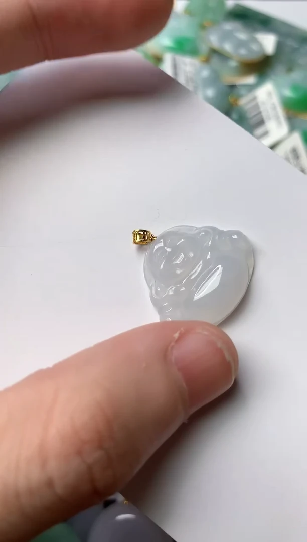 【闪购商品】翡翠颈饰18K金镶嵌3..........